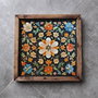 Aberto Design REF054 Bandeja de Madera Maciza Decorativa y Funcional, 35x35x4 cm